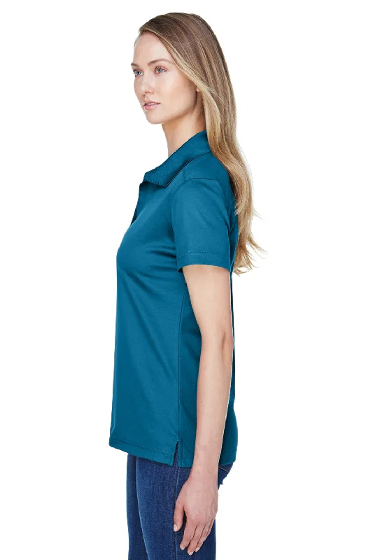 Devon & Jones Womens CrownLux Performance Moisture Wicking Short Sleeve Polo Shirt - Dark Teal Blue