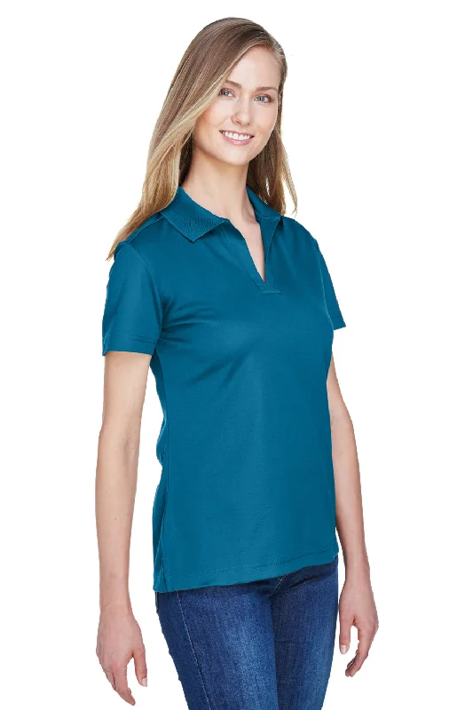 Devon & Jones Womens CrownLux Performance Moisture Wicking Short Sleeve Polo Shirt - Dark Teal Blue