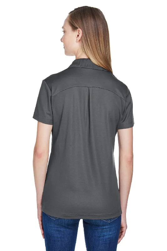 Devon & Jones Womens CrownLux Performance Moisture Wicking Short Sleeve Polo Shirt - Graphite Grey