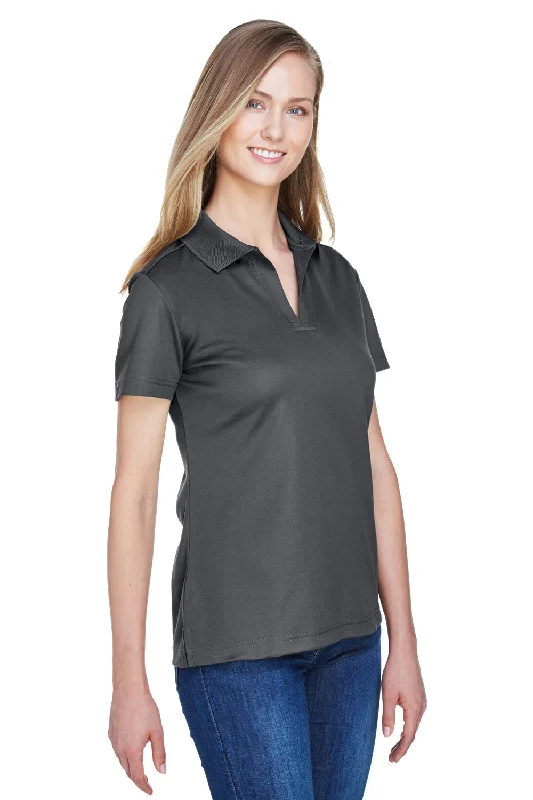 Devon & Jones Womens CrownLux Performance Moisture Wicking Short Sleeve Polo Shirt - Graphite Grey