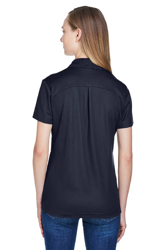 Devon & Jones Womens CrownLux Performance Moisture Wicking Short Sleeve Polo Shirt - Navy Blue