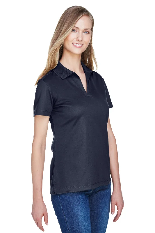 Devon & Jones Womens CrownLux Performance Moisture Wicking Short Sleeve Polo Shirt - Navy Blue