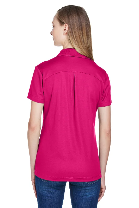 Devon & Jones Womens CrownLux Performance Moisture Wicking Short Sleeve Polo Shirt - Crown Raspberry Pink