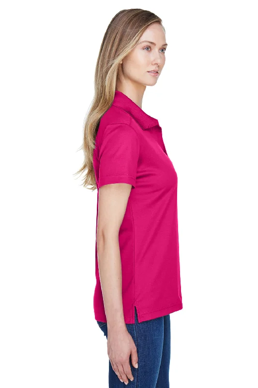 Devon & Jones Womens CrownLux Performance Moisture Wicking Short Sleeve Polo Shirt - Crown Raspberry Pink