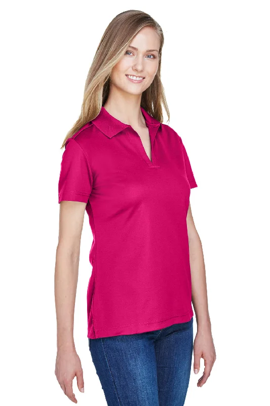 Devon & Jones Womens CrownLux Performance Moisture Wicking Short Sleeve Polo Shirt - Crown Raspberry Pink