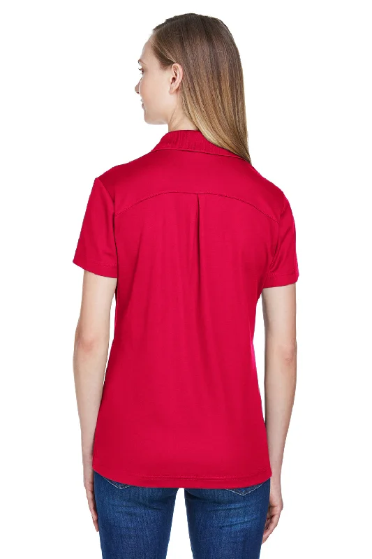 Devon & Jones Womens CrownLux Performance Moisture Wicking Short Sleeve Polo Shirt - Red