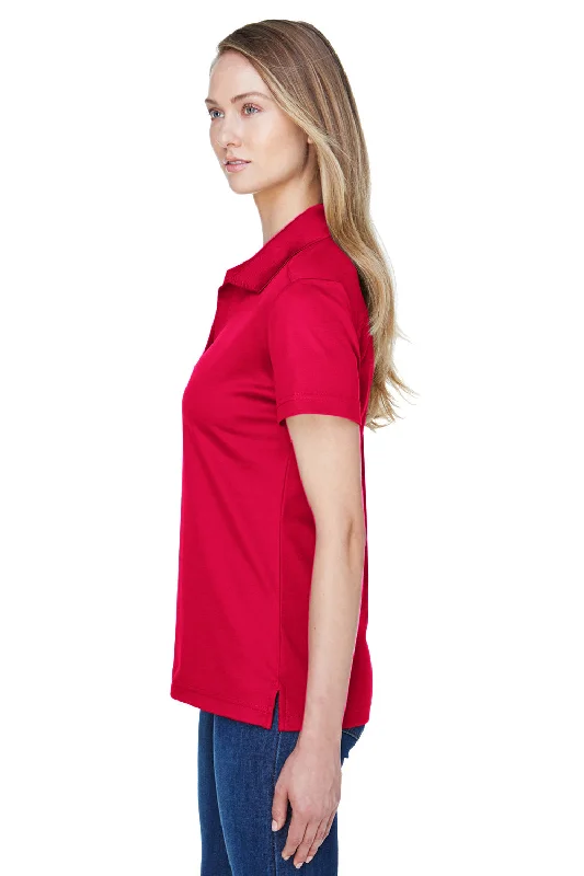 Devon & Jones Womens CrownLux Performance Moisture Wicking Short Sleeve Polo Shirt - Red