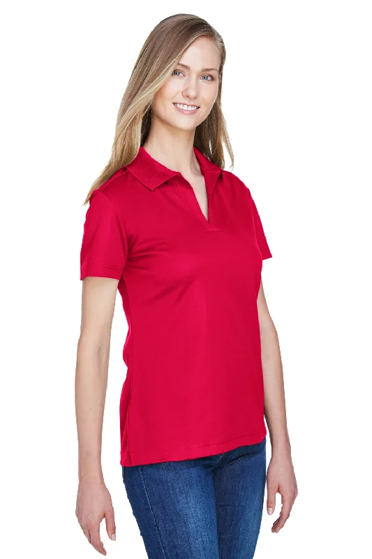 Devon & Jones Womens CrownLux Performance Moisture Wicking Short Sleeve Polo Shirt - Red