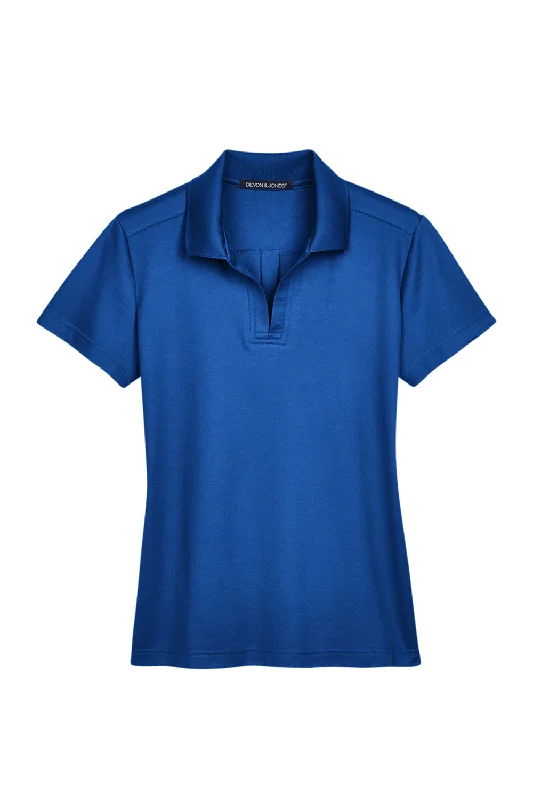 Devon & Jones Womens CrownLux Performance Moisture Wicking Short Sleeve Polo Shirt - True Royal Blue