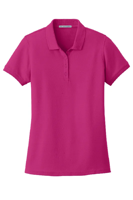 Port Authority Womens Core Classic Short Sleeve Polo Shirt - Azalea Pink