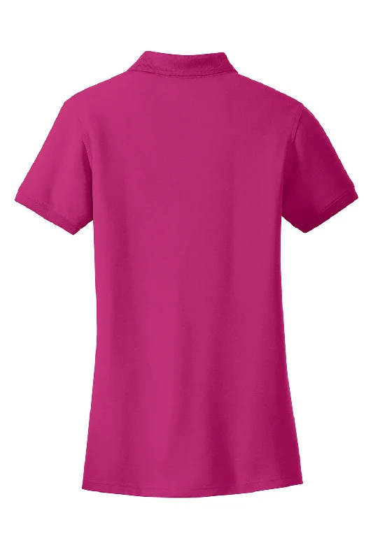 Port Authority Womens Core Classic Short Sleeve Polo Shirt - Azalea Pink