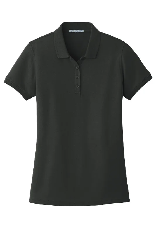 Port Authority Womens Core Classic Short Sleeve Polo Shirt - Deep Black