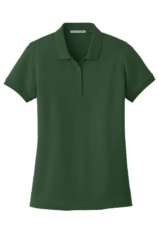 Port Authority Womens Core Classic Short Sleeve Polo Shirt - Deep Forest Green