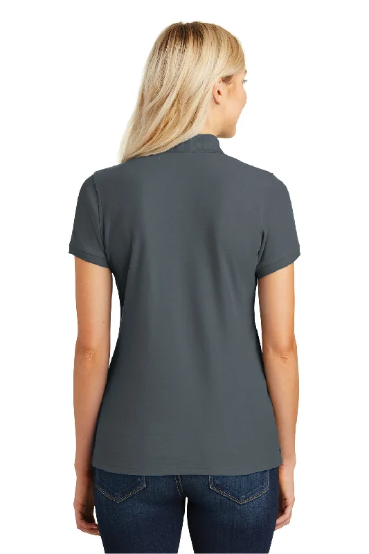 Port Authority Womens Core Classic Short Sleeve Polo Shirt - Graphite Grey