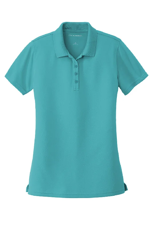 Port Authority Womens Dry Zone Moisture Wicking Short Sleeve Polo Shirt - Aquamarine