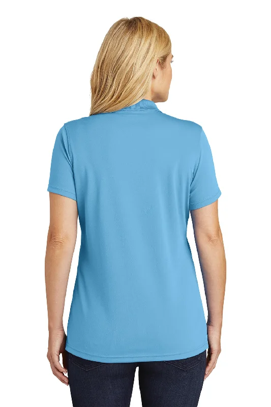 Port Authority Womens Dry Zone Moisture Wicking Short Sleeve Polo Shirt - Carolina Blue