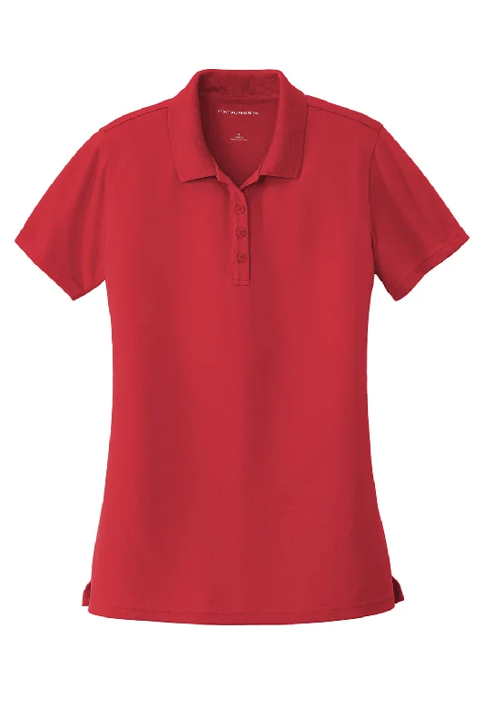 Port Authority Womens Dry Zone Moisture Wicking Short Sleeve Polo Shirt - Rich Red