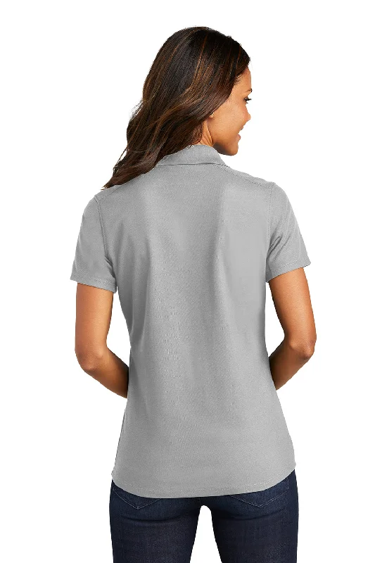 Port Authority Womens EZPerformance Moisture Wicking Short Sleeve Polo Shirt - Gusty Grey