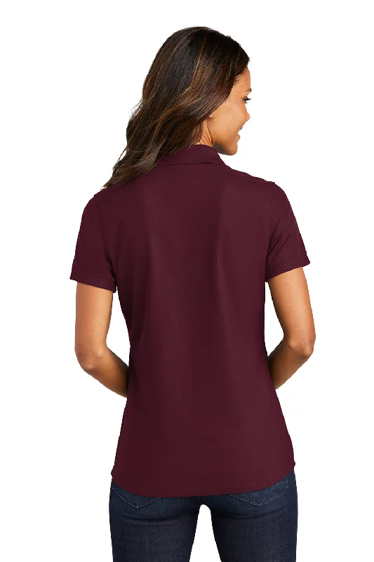 Port Authority Womens EZPerformance Moisture Wicking Short Sleeve Polo Shirt - Maroon