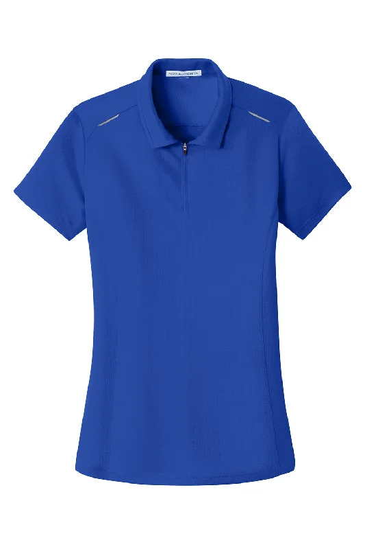 Port Authority Womens Moisture Wicking Short Sleeve Polo Shirt - True Royal Blue