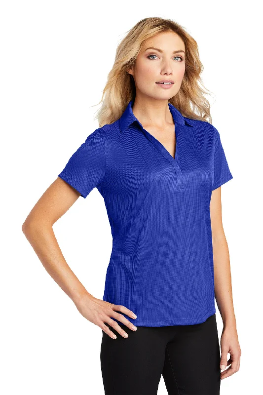 Port Authority Womens Performance Moisture Wicking Short Sleeve Polo Shirt - Hyper Blue