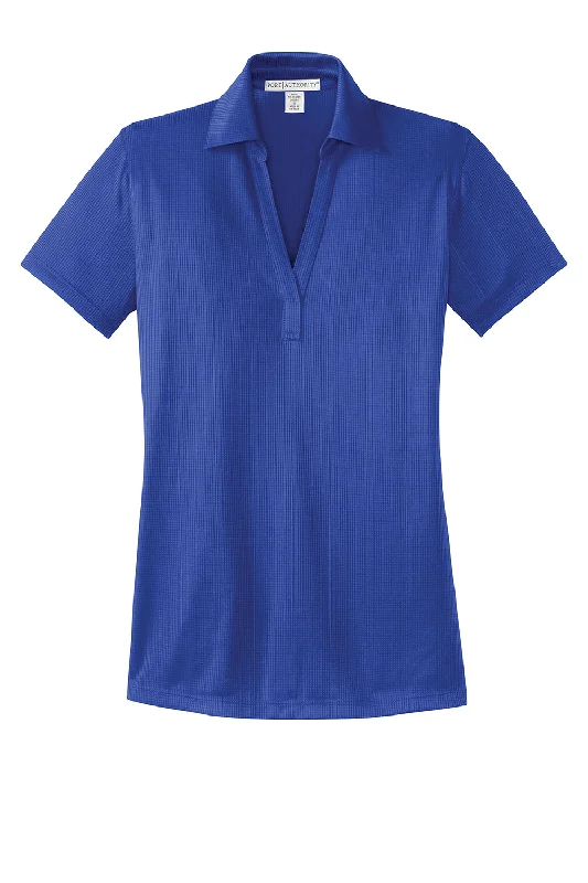 Port Authority Womens Performance Moisture Wicking Short Sleeve Polo Shirt - Hyper Blue