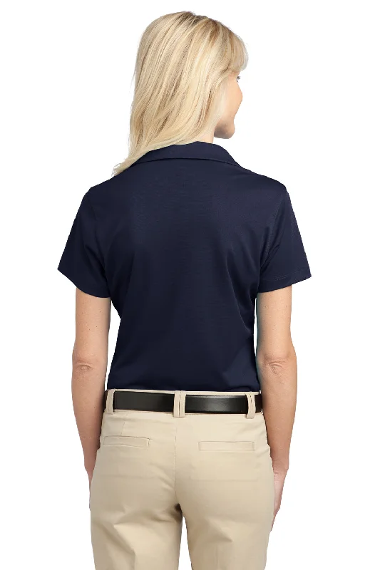 Port Authority Womens Tech Moisture Wicking Short Sleeve Polo Shirt - Dark Navy Blue