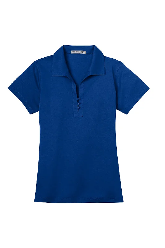 Port Authority Womens Tech Moisture Wicking Short Sleeve Polo Shirt - Bright Royal Blue