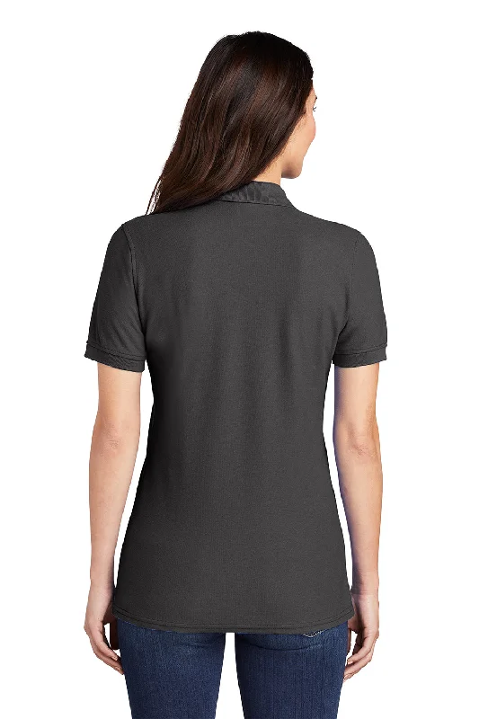 Port & Company Womens Core Stain Resistant Short Sleeve Polo Shirt - Charcoal Grey