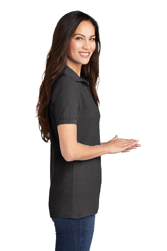 Port & Company Womens Core Stain Resistant Short Sleeve Polo Shirt - Charcoal Grey