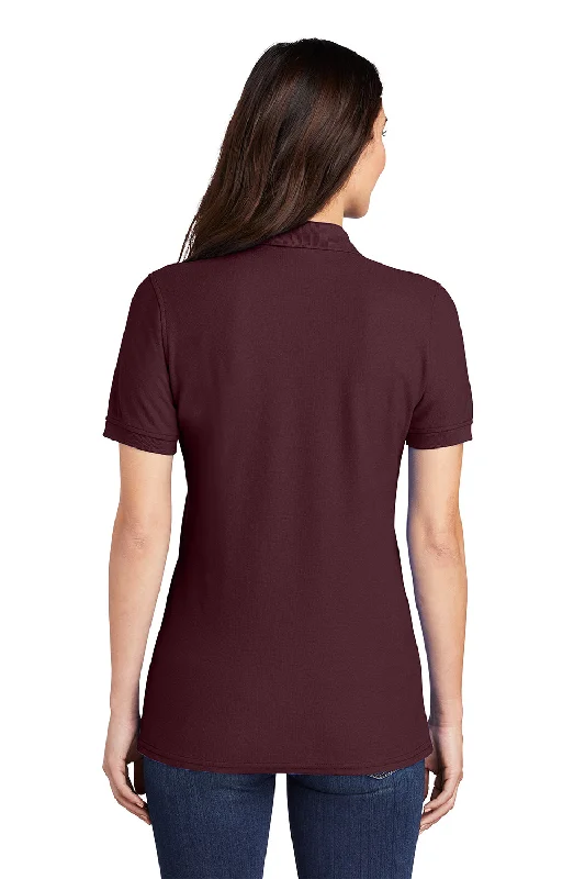 Port & Company Womens Core Stain Resistant Short Sleeve Polo Shirt - Athletic Maroon