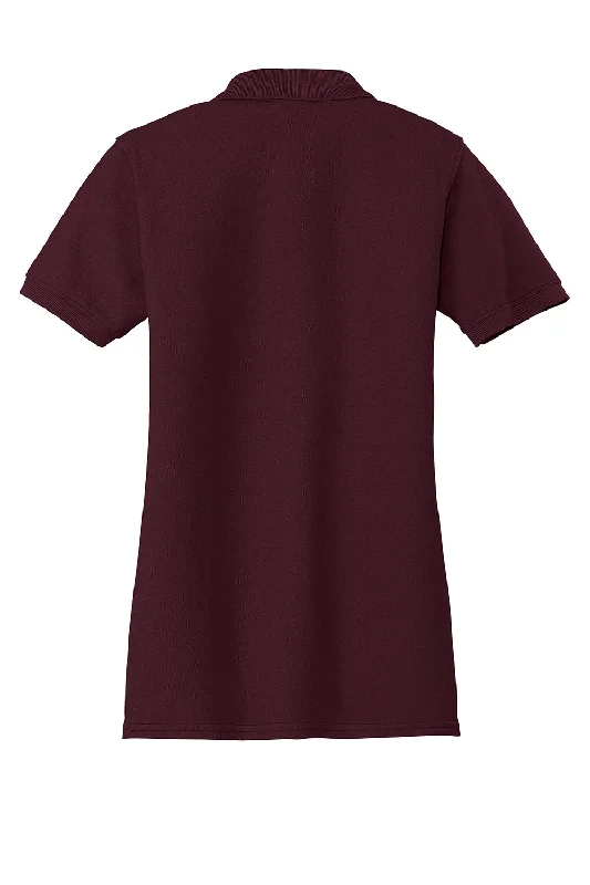 Port & Company Womens Core Stain Resistant Short Sleeve Polo Shirt - Athletic Maroon