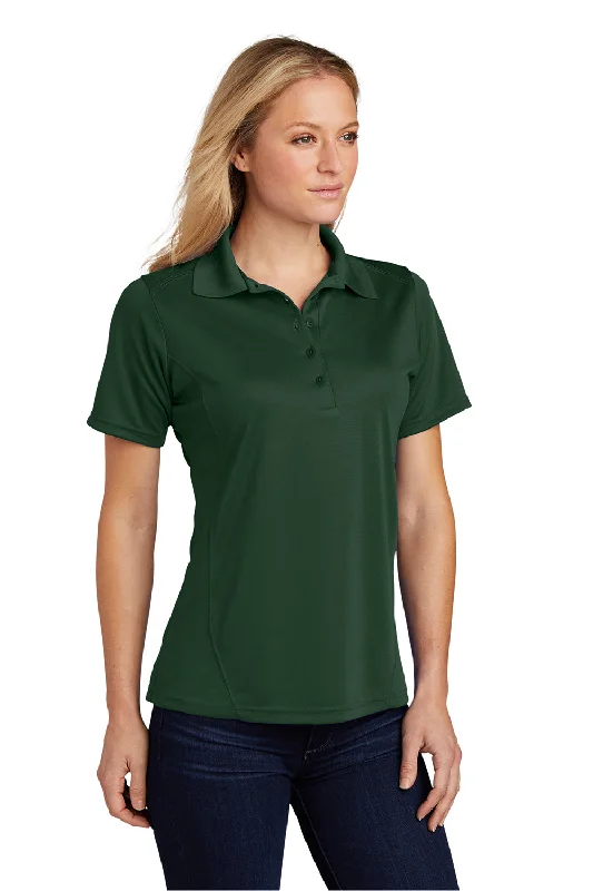 Sport-Tek Womens Dry Zone Moisture Wicking Short Sleeve Polo Shirt - Forest Green