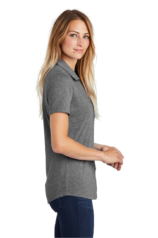 Sport-Tek Womens Moisture Wicking Short Sleeve Polo Shirt - Heather Dark Grey