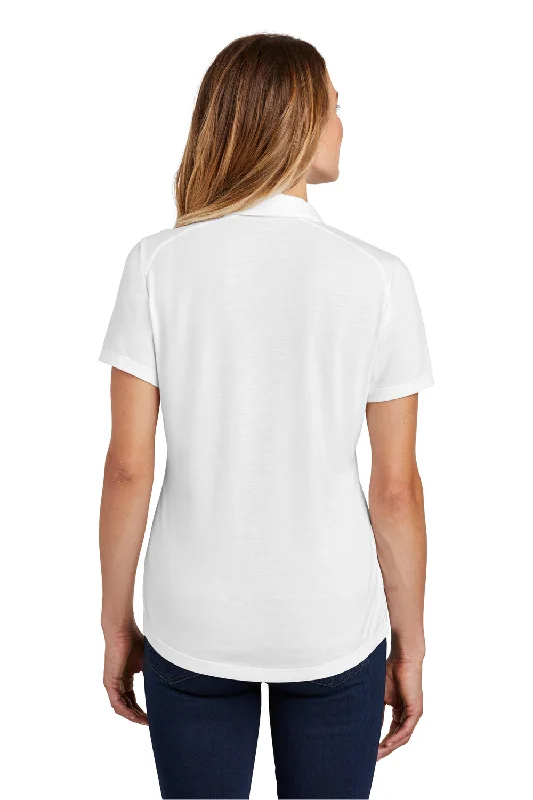 Sport-Tek Womens Moisture Wicking Short Sleeve Polo Shirt - White