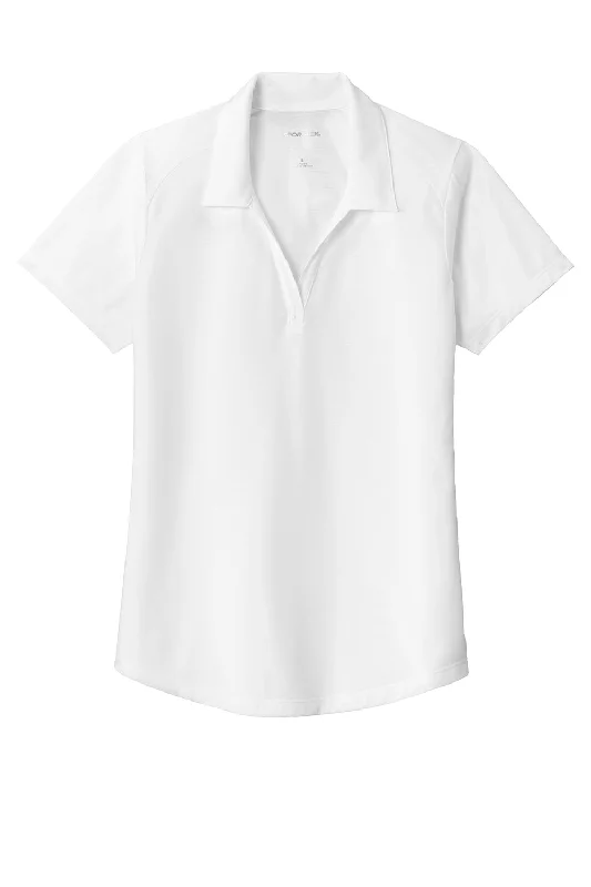 Sport-Tek Womens Moisture Wicking Short Sleeve Polo Shirt - White