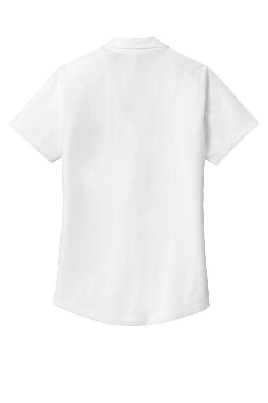 Sport-Tek Womens Moisture Wicking Short Sleeve Polo Shirt - White