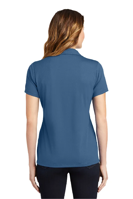 Sport-Tek Womens RacerMesh Moisture Wicking Short Sleeve Polo Shirt - Dawn Blue