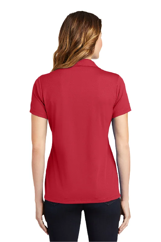 Sport-Tek Womens RacerMesh Moisture Wicking Short Sleeve Polo Shirt - True Red