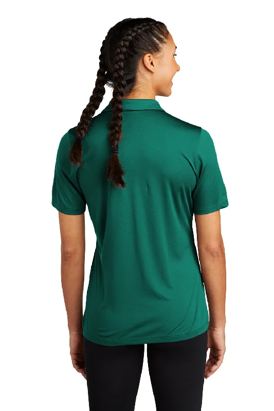 Sport-Tek Womens Moisture Wicking Short Sleeve Polo Shirt - Marine Green