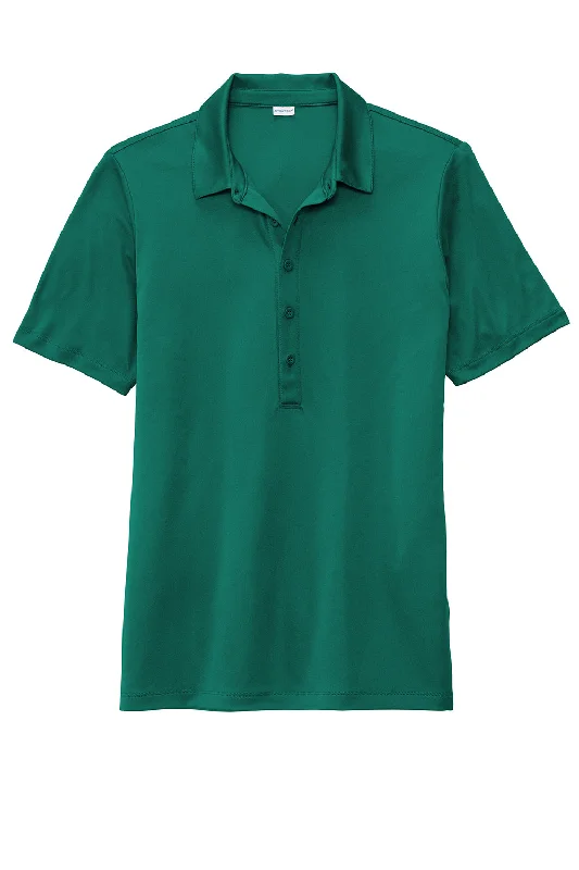 Sport-Tek Womens Moisture Wicking Short Sleeve Polo Shirt - Marine Green