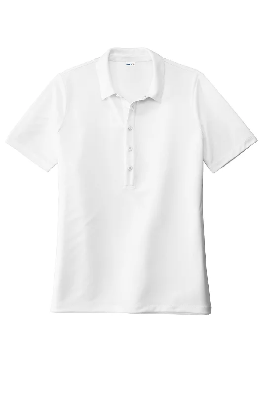 Sport-Tek Womens Moisture Wicking Short Sleeve Polo Shirt - White