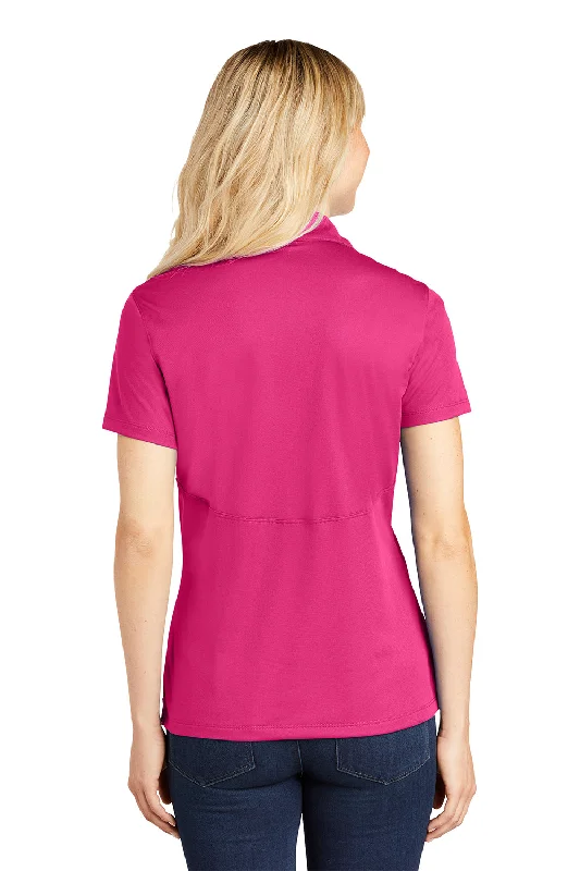 Sport-Tek Womens Sport-Wick Moisture Wicking Short Sleeve Polo Shirt - Raspberry Pink