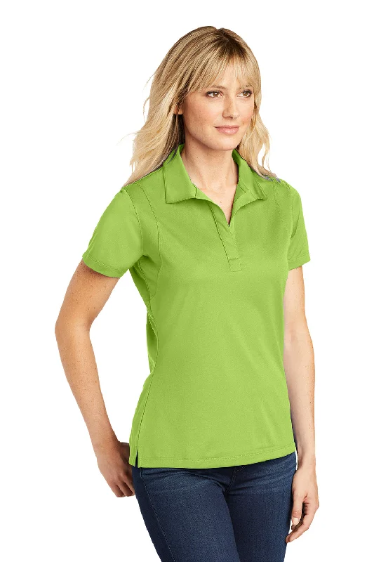 Sport-Tek Womens Sport-Wick Moisture Wicking Short Sleeve Polo Shirt - Lime Shock Green