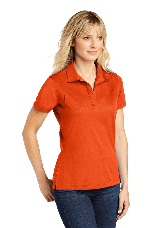 Sport-Tek Womens Sport-Wick Moisture Wicking Short Sleeve Polo Shirt - Deep Orange