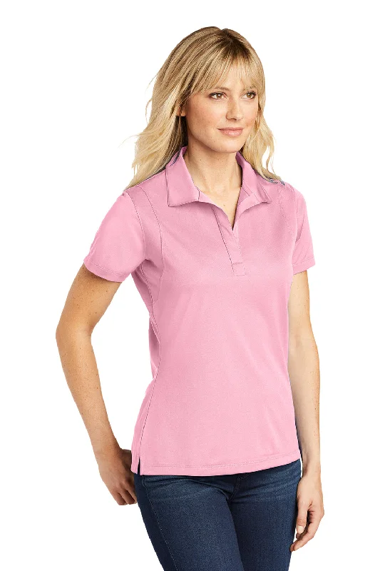 Sport-Tek Womens Sport-Wick Moisture Wicking Short Sleeve Polo Shirt - Light Pink