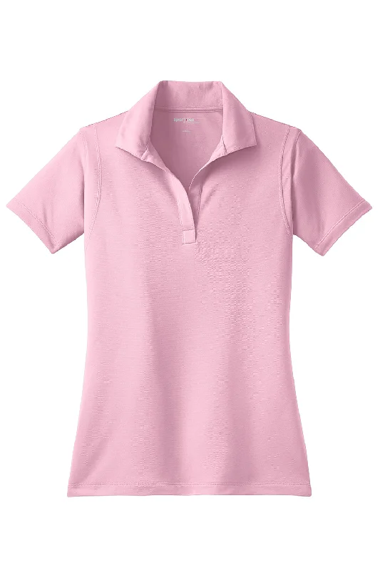 Sport-Tek Womens Sport-Wick Moisture Wicking Short Sleeve Polo Shirt - Light Pink