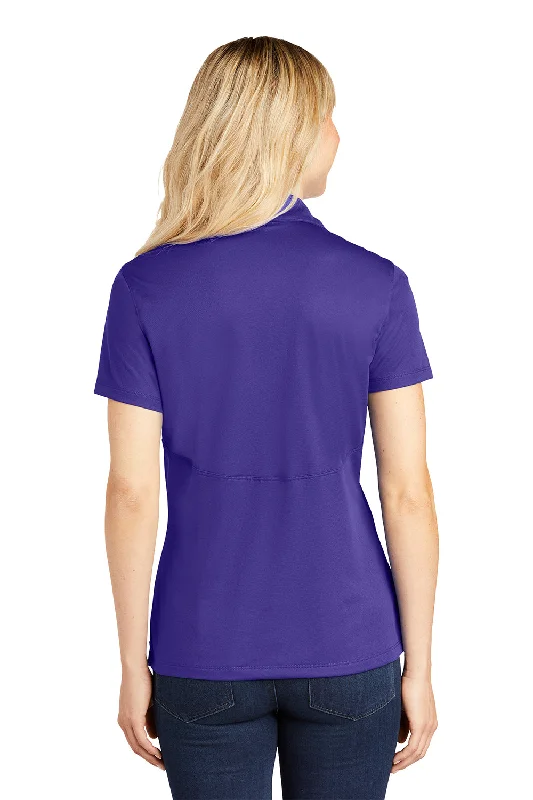 Sport-Tek Womens Sport-Wick Moisture Wicking Short Sleeve Polo Shirt - Purple