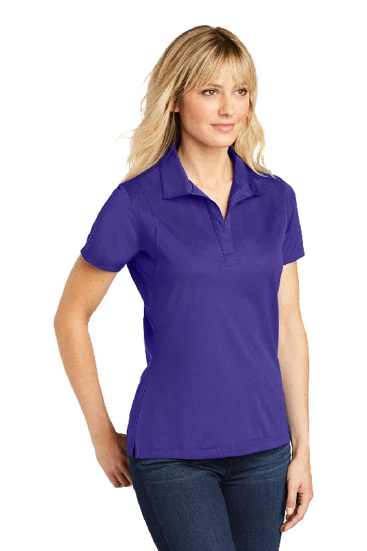 Sport-Tek Womens Sport-Wick Moisture Wicking Short Sleeve Polo Shirt - Purple