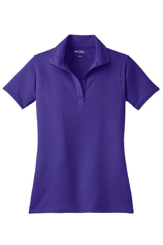 Sport-Tek Womens Sport-Wick Moisture Wicking Short Sleeve Polo Shirt - Purple